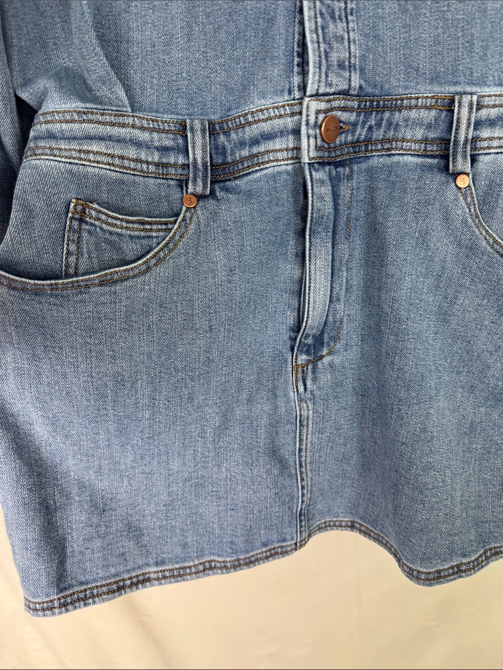 Pilcro Light Blue Denim Mini Dress - Picture 5 of 6